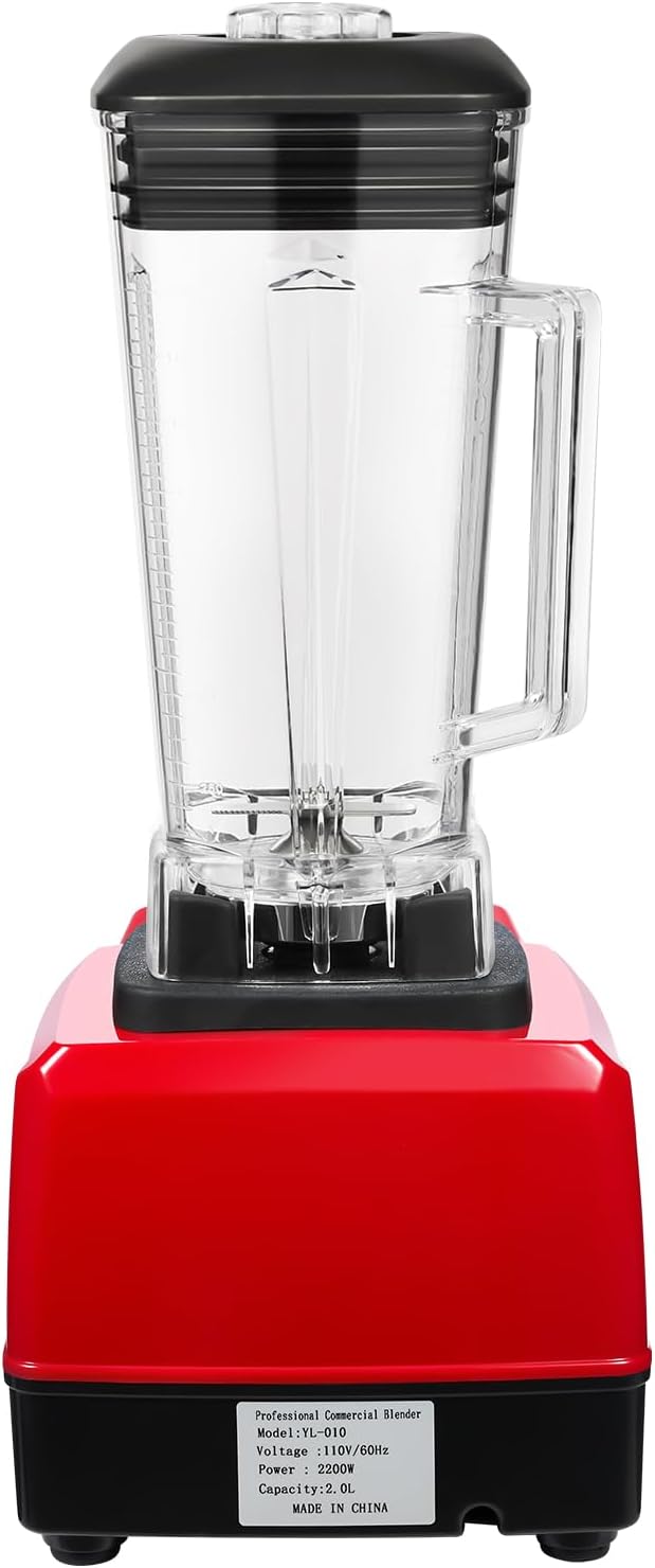 Smoothie Blender with 2200W Motor 6 Stainless Steel Blades 68oz Jar for Smoothies Juices Ice Crushing Low Medium High Speed Adjustable Overload Protection