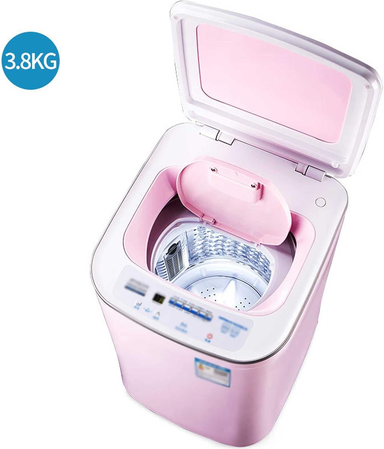 Mini Washing Machine 3.8 Kg Household Automatic Laundry Machine with 10 Washing Programs Suitable for Laundry Camping Apartment Dormitory