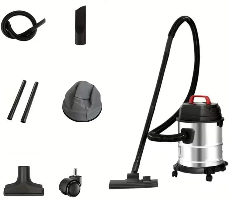V18000PA Commercial Vacuum Cleaner with Blower and Wall-Mounted Design, Suitable for Cleaning Cars and Pet Hair (Large-Capacity Vacuum Cleaner 25L+ Accessories)