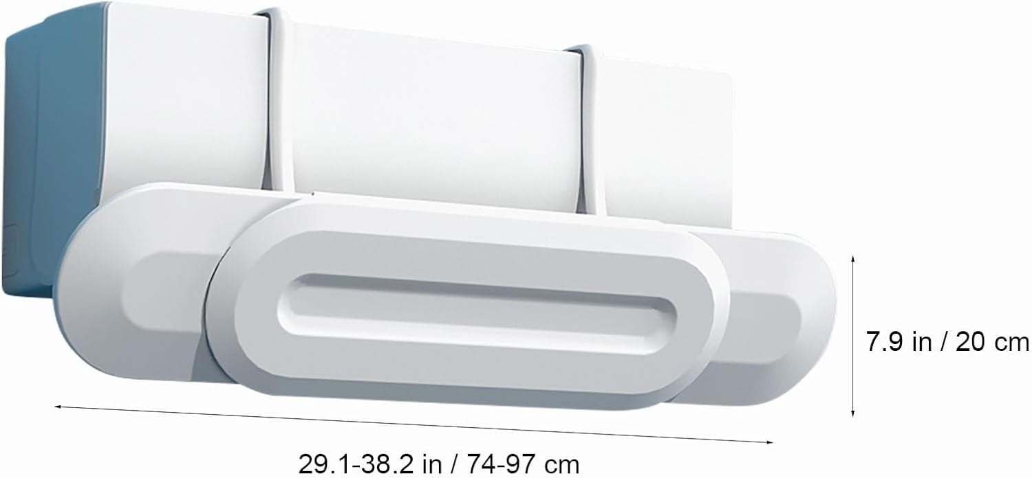 AC Wind Deflector, Air Conditioner Deflector for Freely Adjusting Wind Direction, Adjustable Air Deflector of With Hook