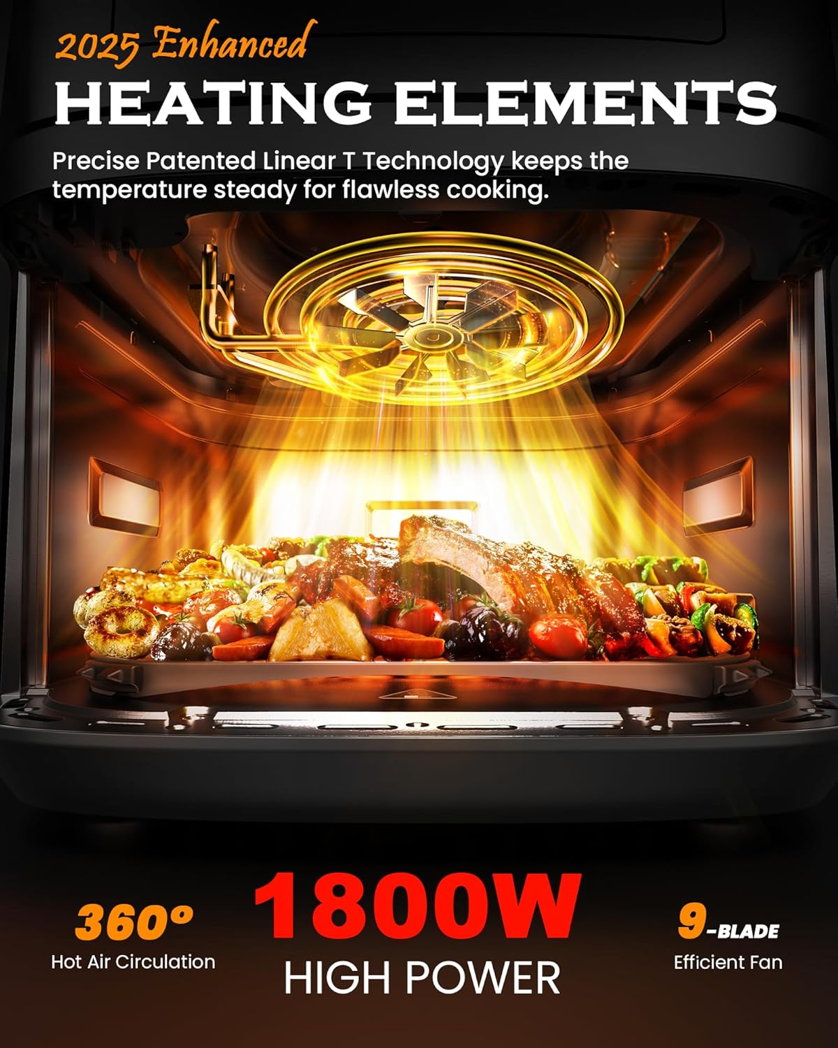 Nuwave Brio Plus 6-in-1 Air Fryer, 7-Qt Large Capacity, 50°F–400°F Precise Temp Control, Non-Toxic PFAS-Free Nonstick, Air Fry, Bake, Roast, Toast, Dehydrate, Reheat, 100 Presets, Dishwasher Safe