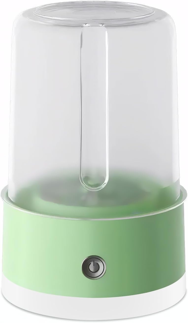 Portable Rechargeable Cordless Mini Washing Machine, Underwear Washing Machine, 4000mAh, 1L Capacity, Compact Quiet Mini Fully Automatic Washing Machine for Bras, Underwear & Socks (Green)