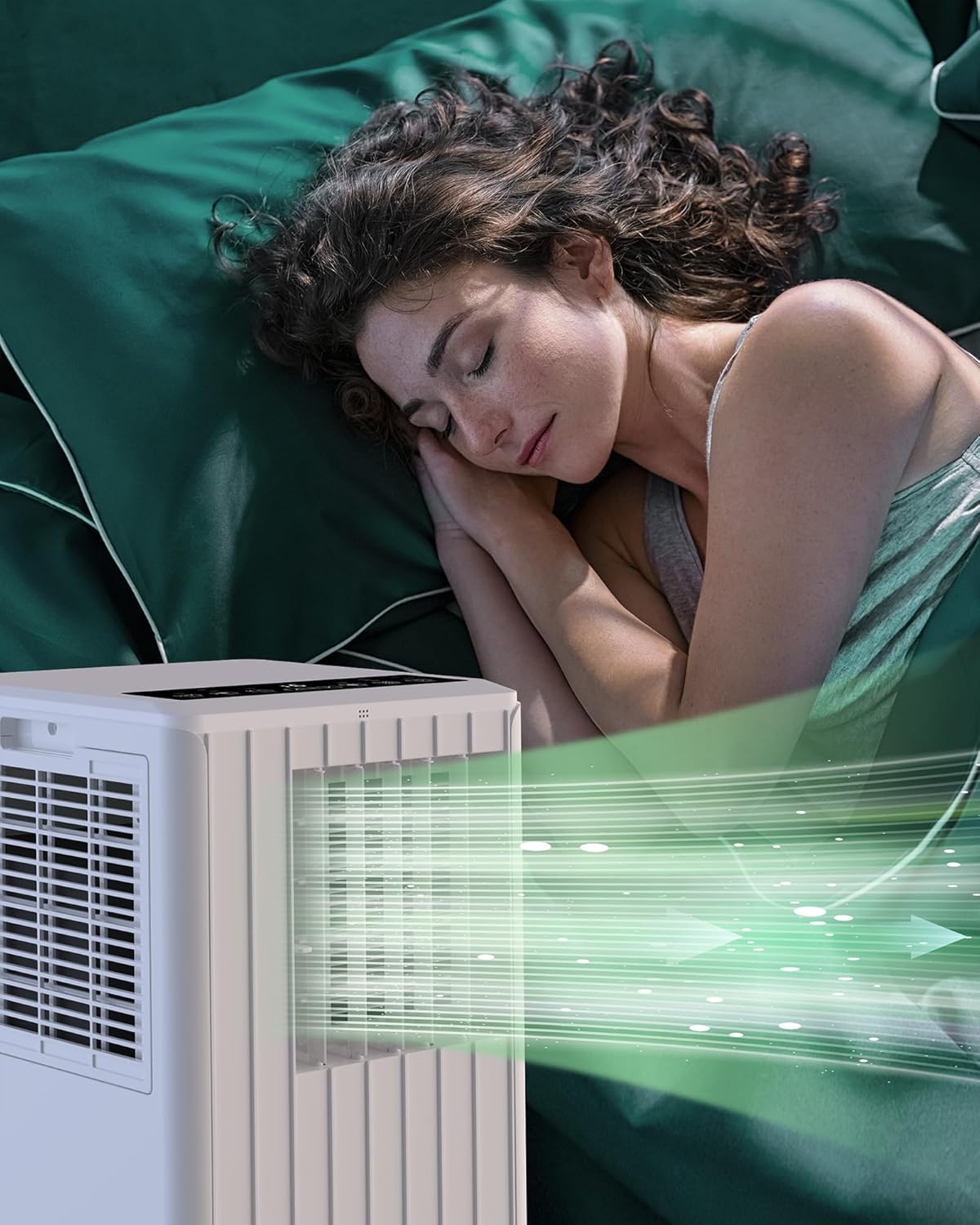 GAOMON Portable Air Conditioners, 8000 BTU Air Conditioner Portable for Room up to 350 Sq. Ft. with Remote Control, White