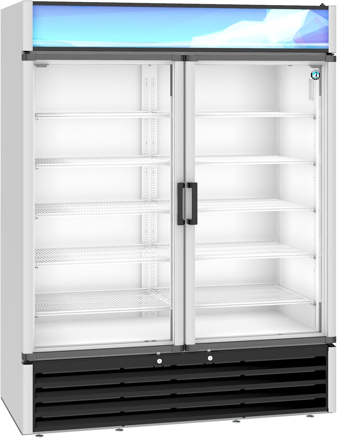 Hoshizaki, RM-49-HC, Refrigerator, Two Section Glass Door Merchandiser