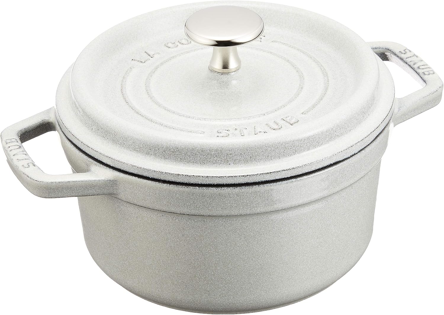 staub La Cocotte Round 40501-420 Pico Cocotte Round Campagne 6.3 inches (16 cm) Small, Both Handed, Enameled Pot, Induction Compatible, Japanese Authentic Product with Serial Number