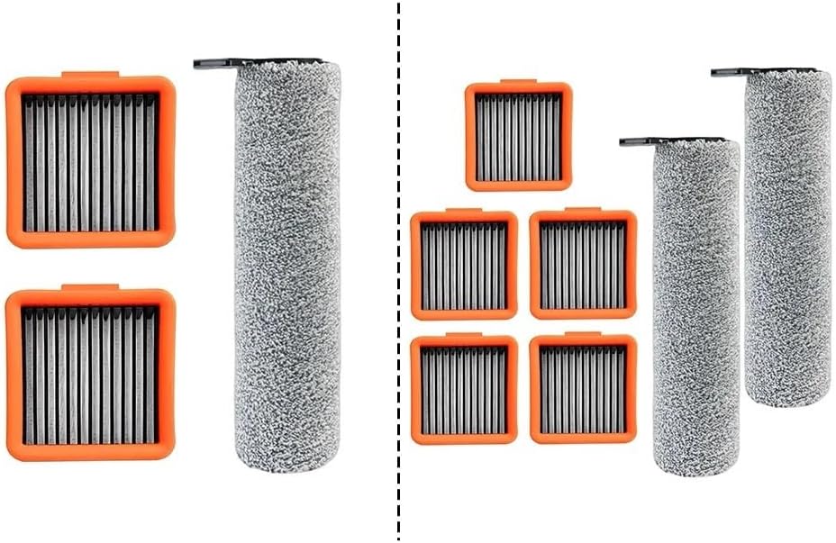Roller Brush and Filter Kit,Compatible for Uwant， D5 / D5 Pro / D100 / A60 / V8 / V10 Home Appliance Parts Household(Set2)