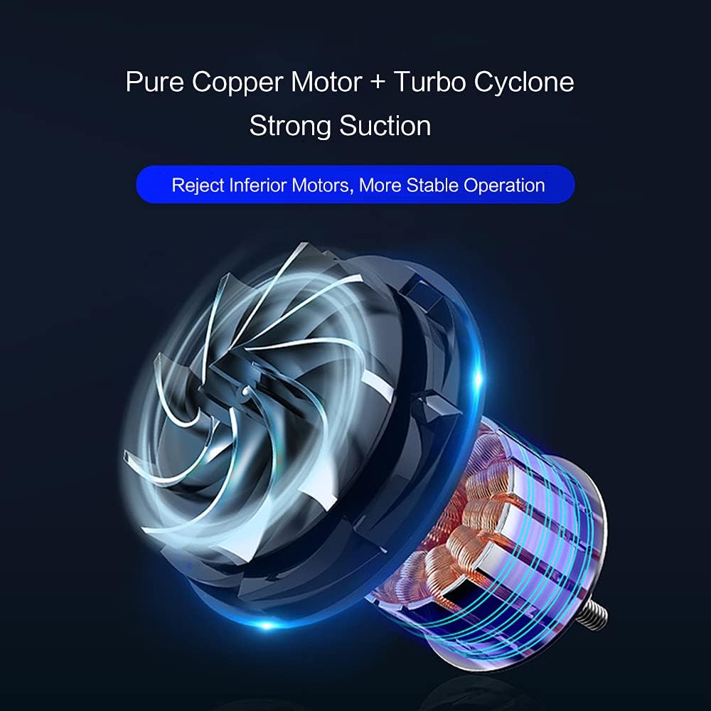 Aoun Lightweight Cordless Stick Vacuum Cleaner, Powerful Suction Handheld Upright Rechargeable Cordless Vacuum Cleaner with HEPA Filter, Stick Vacuum for Pet Hair Hardwood Floors, Carpet (White)