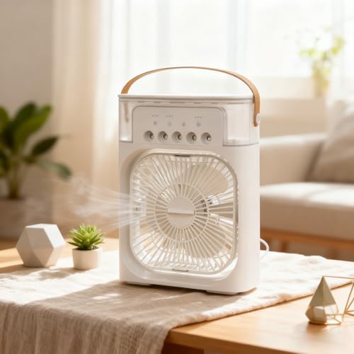 Portable Air Conditioners with Timer, Light, Dehumidify 3 Modes (Color:MJSMKT-01)