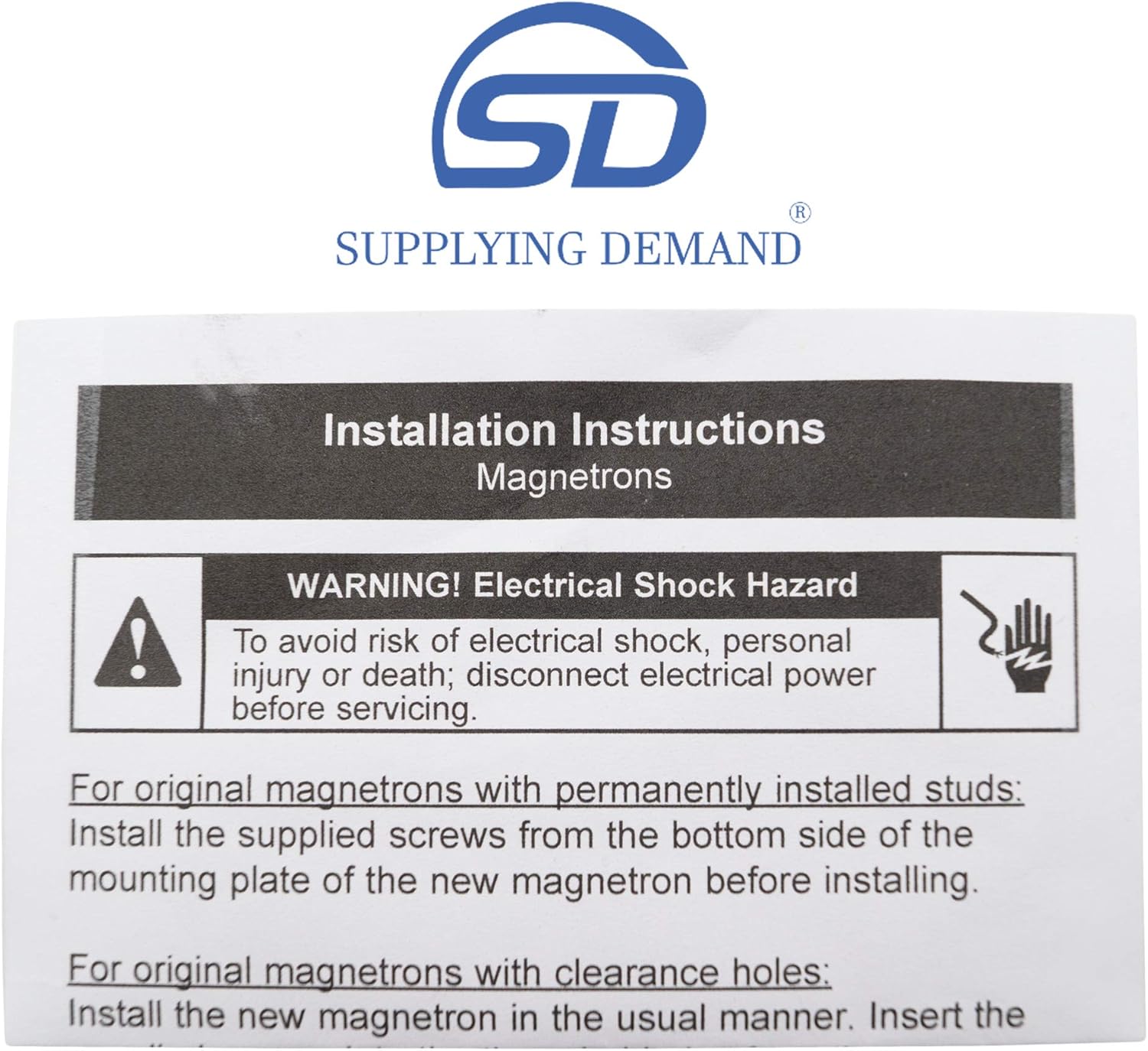 Supplying Demand 5304467693 75304467693 Microwave Magnetron Replacement Model Specific Not Universal
