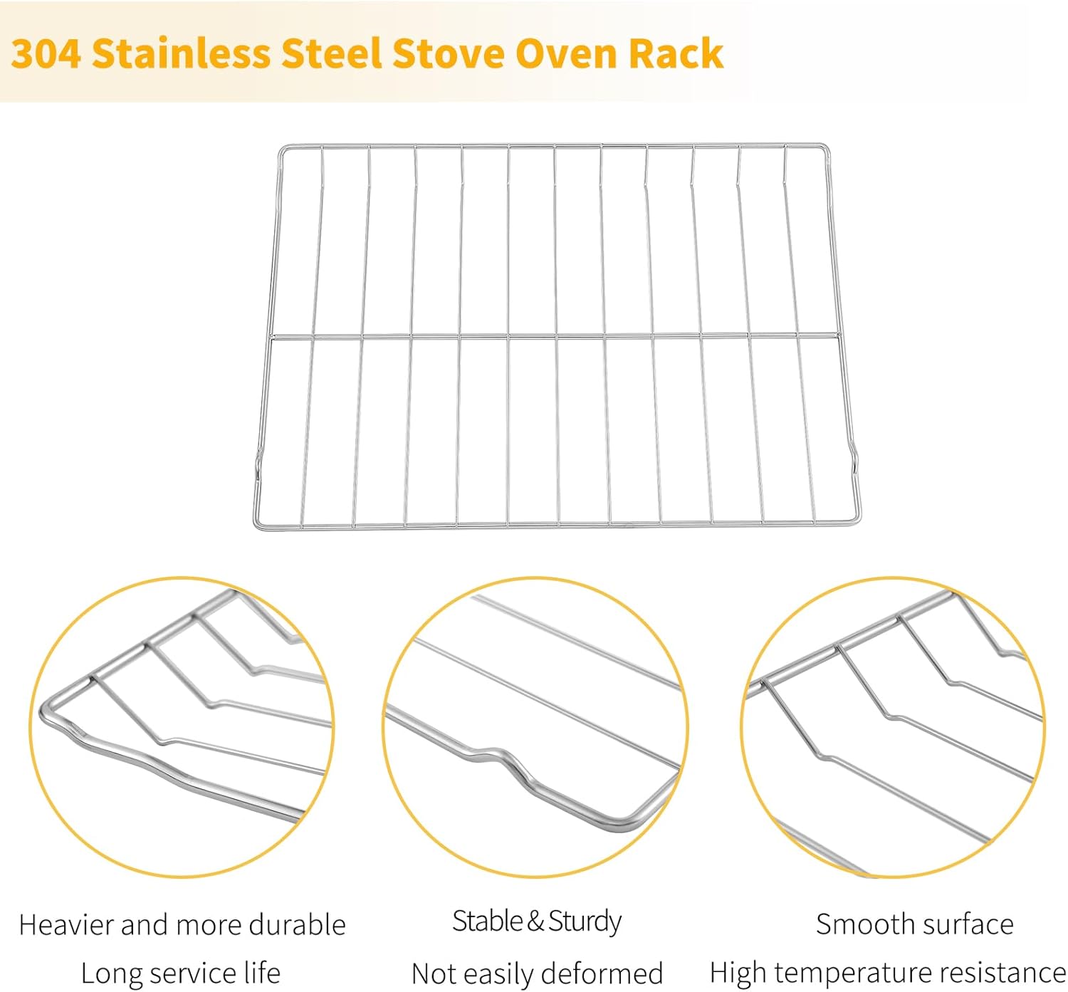 Allstare 2Pcs 316067902 Oven Rack Replacement Parts for Frigidaire Stove Oven Parts 316069800 Oven Rack for Kenmore Oven Parts 22.8