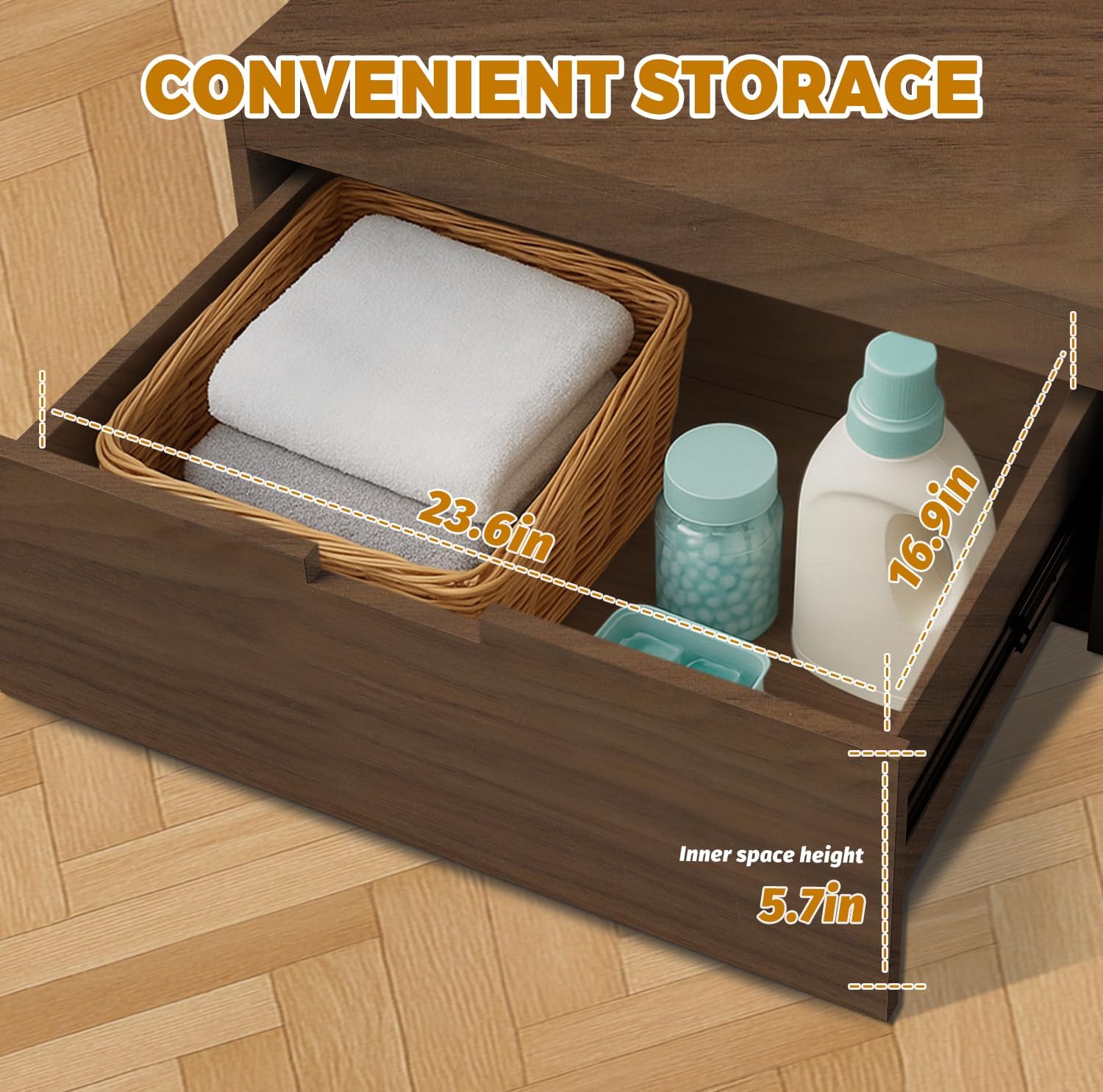 Laundry Pedestal with Storage Drawer, Heavy Duty Washer Dryer Pedestal 28