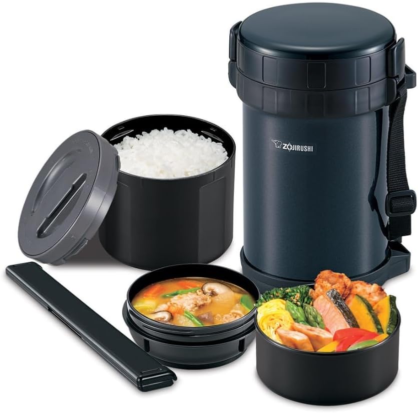 Zojirushi SL-XE20AD Classic Stainless Insulated Lunch Jar, 50 oz., Navy