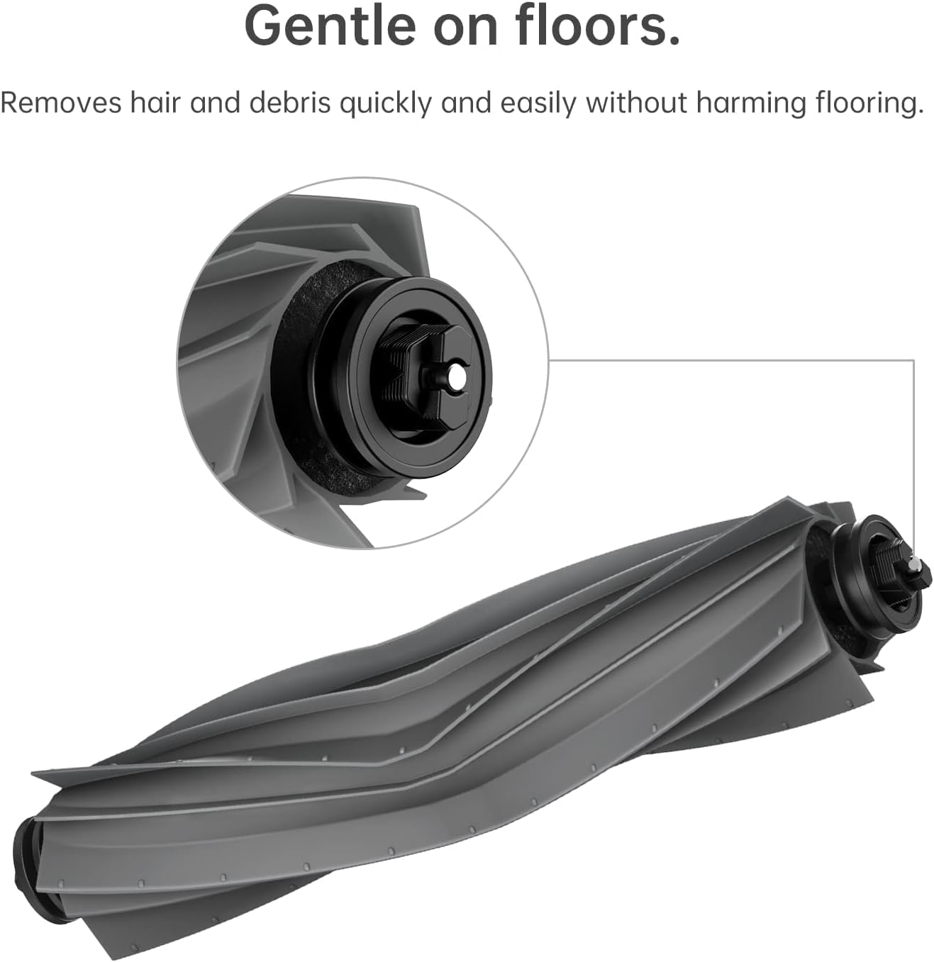 DREAME L40s Ultra AE Robot Vacuum Cleaner (White) and Main Roller Brush