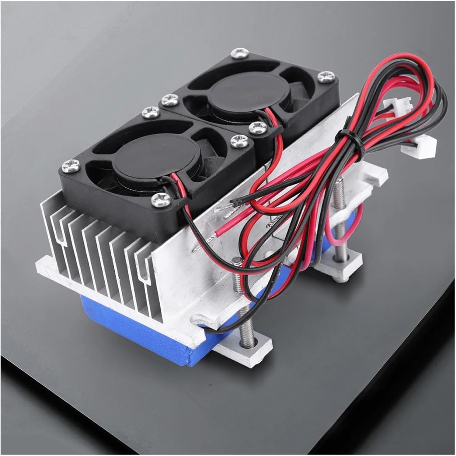 DC 12V Air Conditioner Cooling System DIY Kit Aluminum 144W 15A Semiconductor Lucky