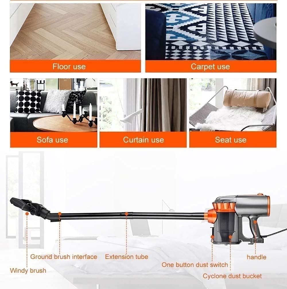Vacuum Cleaner, Corded Stick Vacuum, Handheld Vacuum Strong Suction & Lightweight, 18Kpa Stick Vacuum Cleaner, Handheld Vacuum Deep Clean Hair, Hard Floor, Carpet, 600W