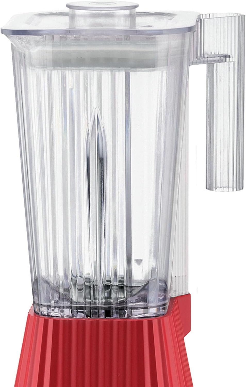 Alessi Plissé MDL09R/USA - Blender in Thermoplastic Resin, Graduated Pitcher in PCTG, US Plug 700W, Red