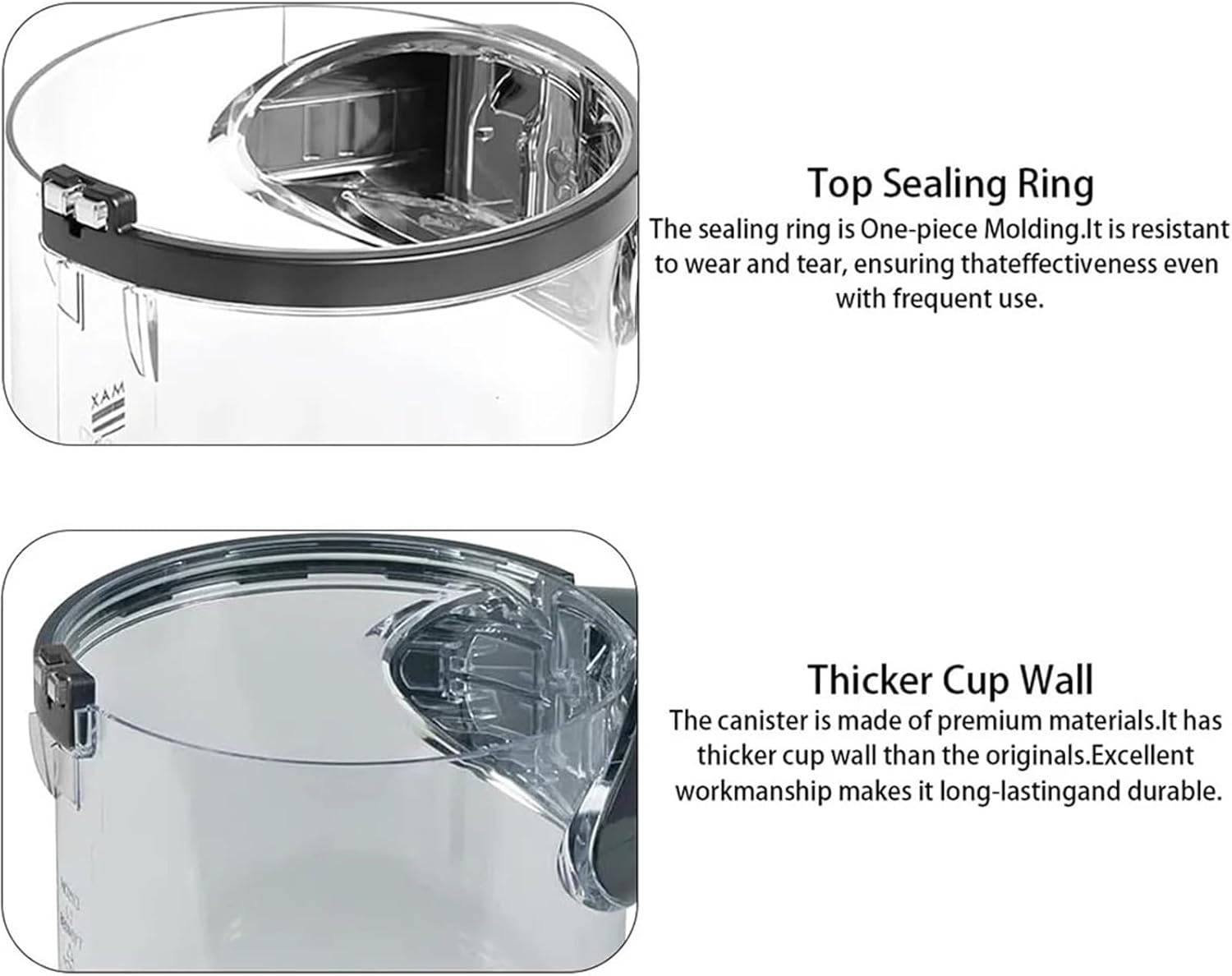 Replacement Dust Bin, Compatible with Dyson V6, DC58, DC59, DC61, DC62, SV03, HHo8, SV07, Vacuum Cleaner Parts