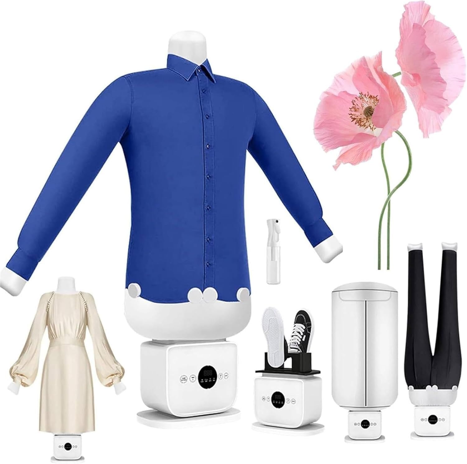 Automatic Ironing Machine, 5 Minutes Quick Ironed Dry, Hands Free Smart, Custom Heat & Timer Settings, For All Size of Shirts, Pants & Shoes