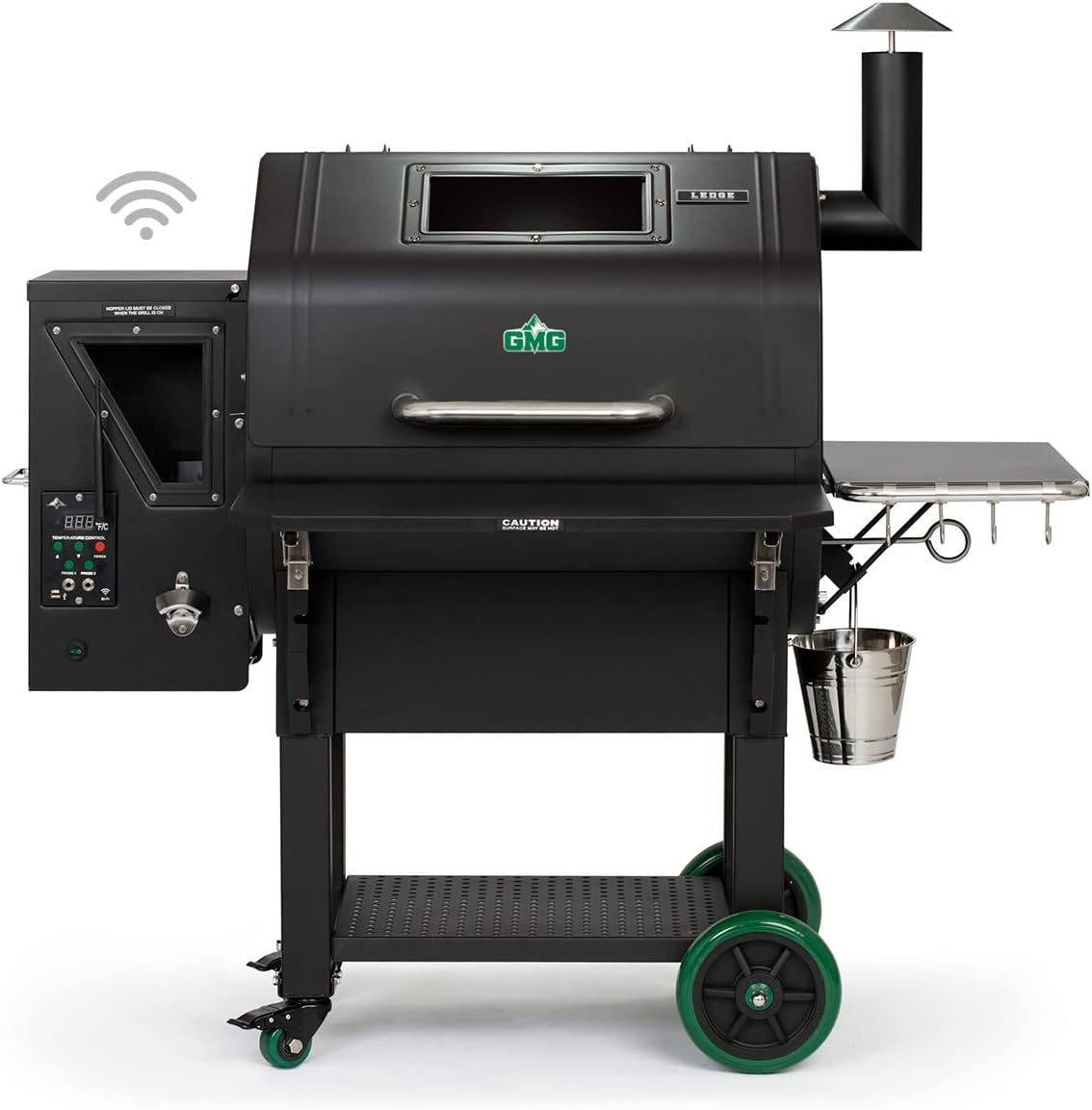 Pellethead Green Mountain Grills Ledge Prime Plus WiFi Pellet Grill, Black