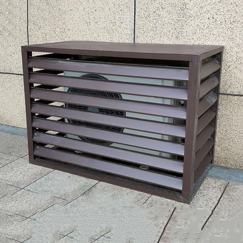 Aluminum Air Conditioner And Heat Pump Cover, Air Conditioner Fence Screen, Mini Split Air Conditioner Cover For Outside Units, Plant Display Rack Storage Shelf, Suitable For Indoor And Outd
