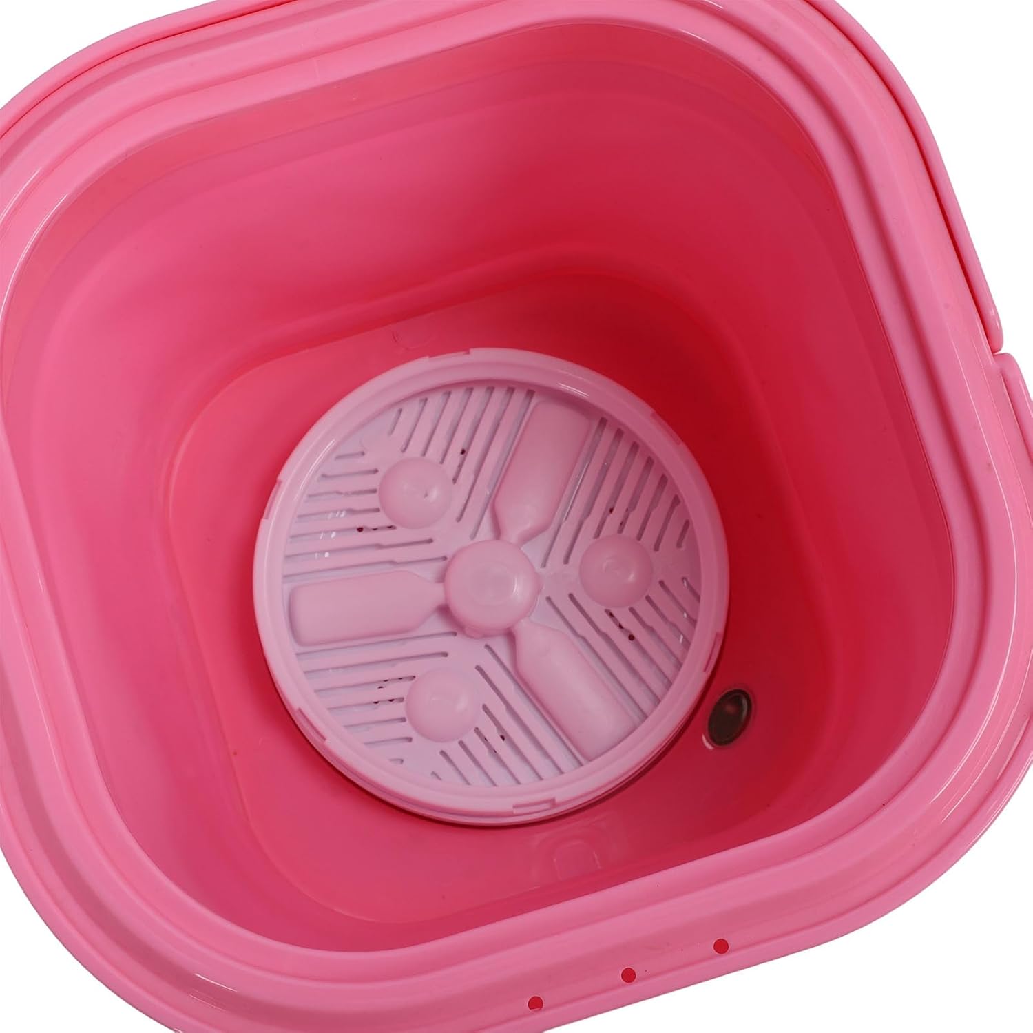 Portable Washing Machine, Mini Laundry Washer for Underwear, Baby Clothes, Sock, Small Delicates. Foldable Washer and Dryer Combo for Apartment, Home, Hotel, Camping, RV (Pink)