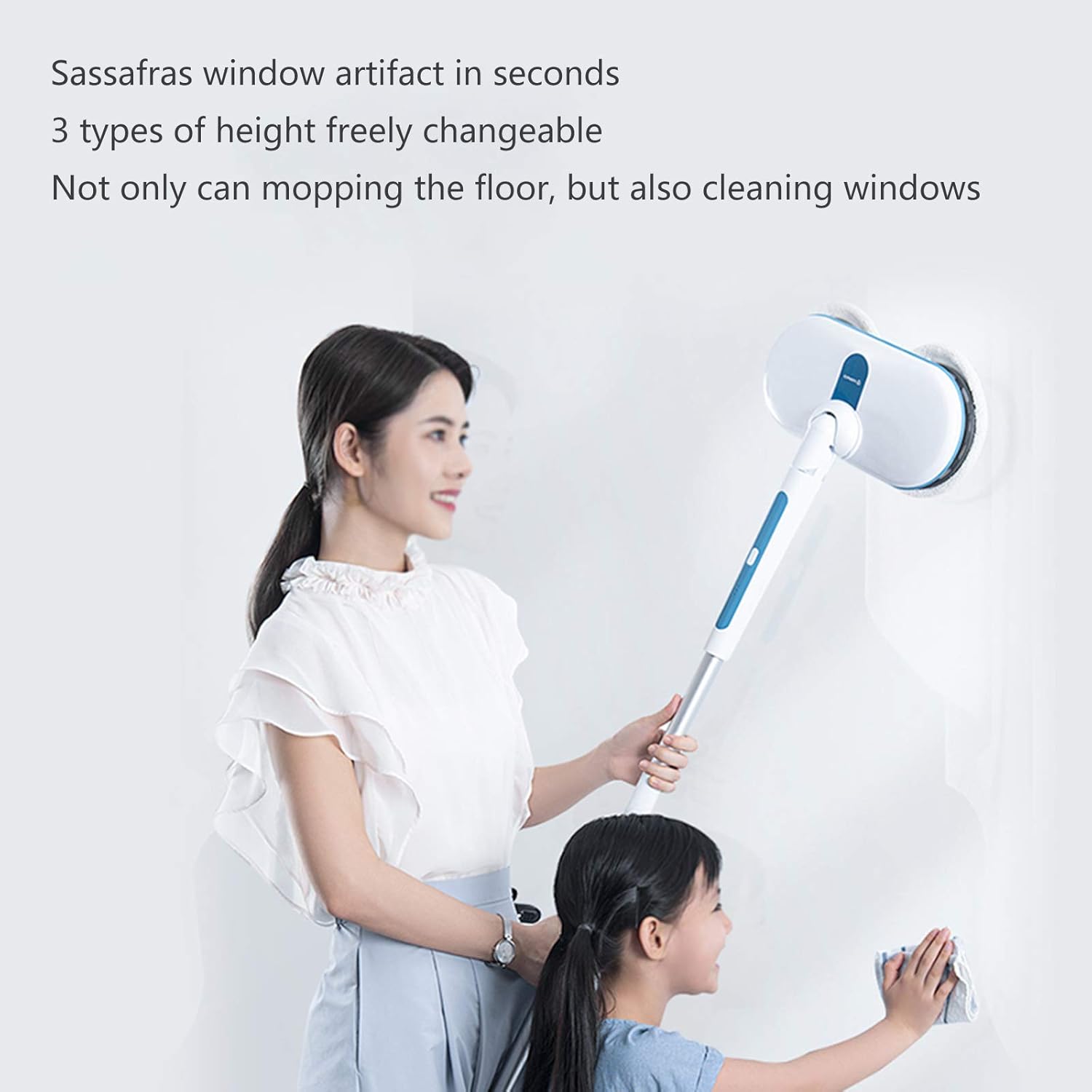 Multifunctional Steam Mop Hard Floor Floor Steam Cleaner for Floors Carpets Laminates Convenient Detachable Handheld Steam Cleaners Blue (Blue)