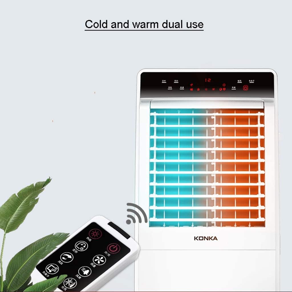 Evaporative Cooler for Heating Cooling, 3 Fan Speed Smart Remote Control, 12 Hours Timer, 8L Portable Air Cooler