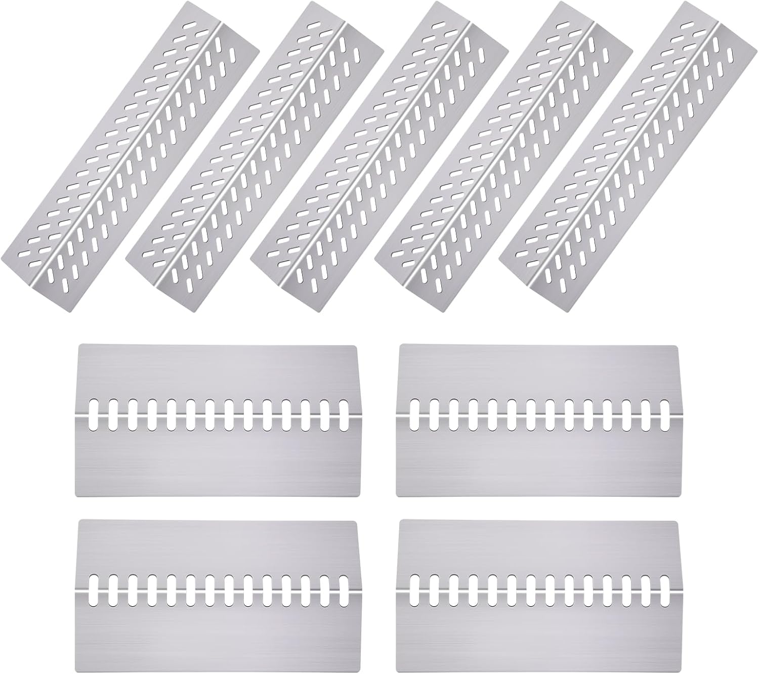 Grill Heat Shield Heat Plates for Bull Grill Replacement Parts 16631,16521, 16670, Cal Flame Replacement Parts, Bull Brahma, G Series 5 Burner Grill G5 BBQ18G05, Burner Covers BBQ Accessories