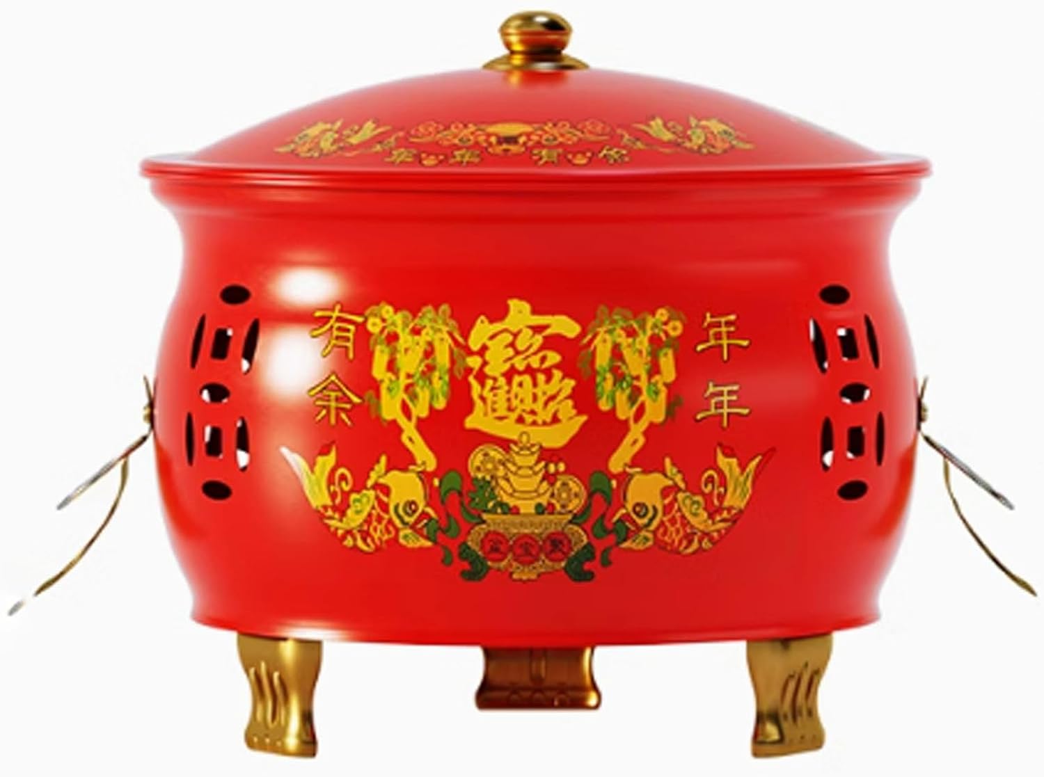 Burn Barrel,Metal Burn Barrels for Outside, Garden Fire Pit Cage Yard Debris Furnace Burning Bin Bucket with Lid,C-49x43cm/19.3x16.9in