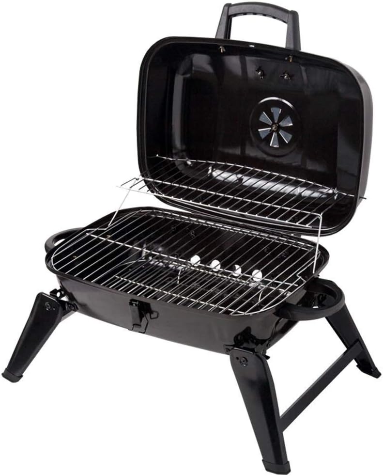 Charcoal Grill Cooking Grate Charcoal BBQ Grill Outdoor Cooking Grid Round Charcoal Barbecue Portable Camping Standing Grill