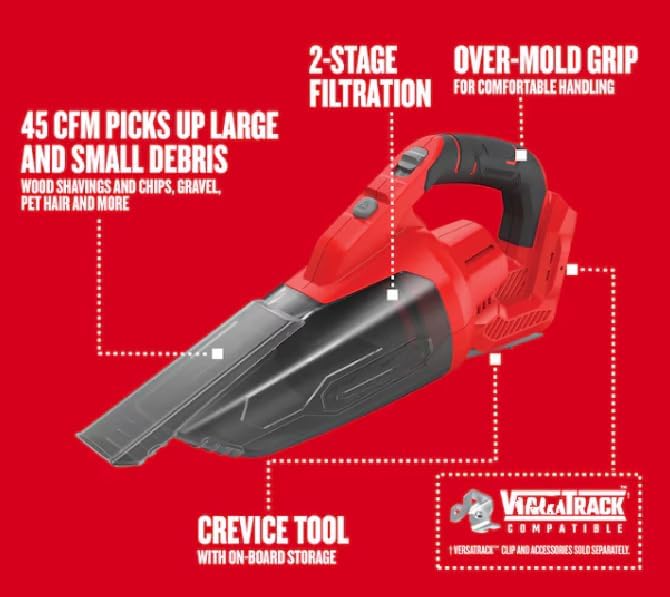 Cordless Handheld Vacuum Cleaner for Car & Pet Hair, Portable Rechargeable Mini Vacuum with Strong Suction