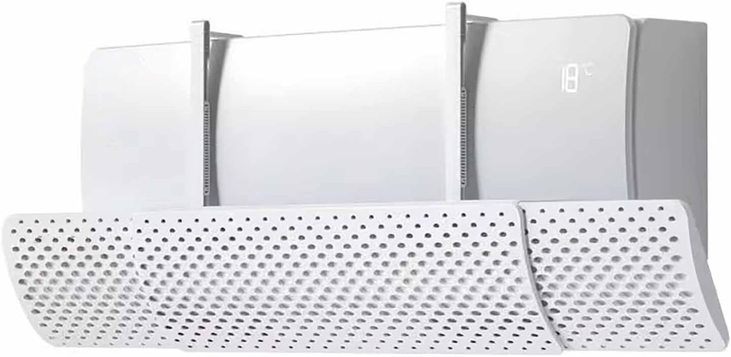 Wall-Mounted Air Conditioner Deflector, Anti-Wind ac Wind Deflector, Direct Blowing ac Vent Deflector, for Home, Office, Elderly, Pregnant