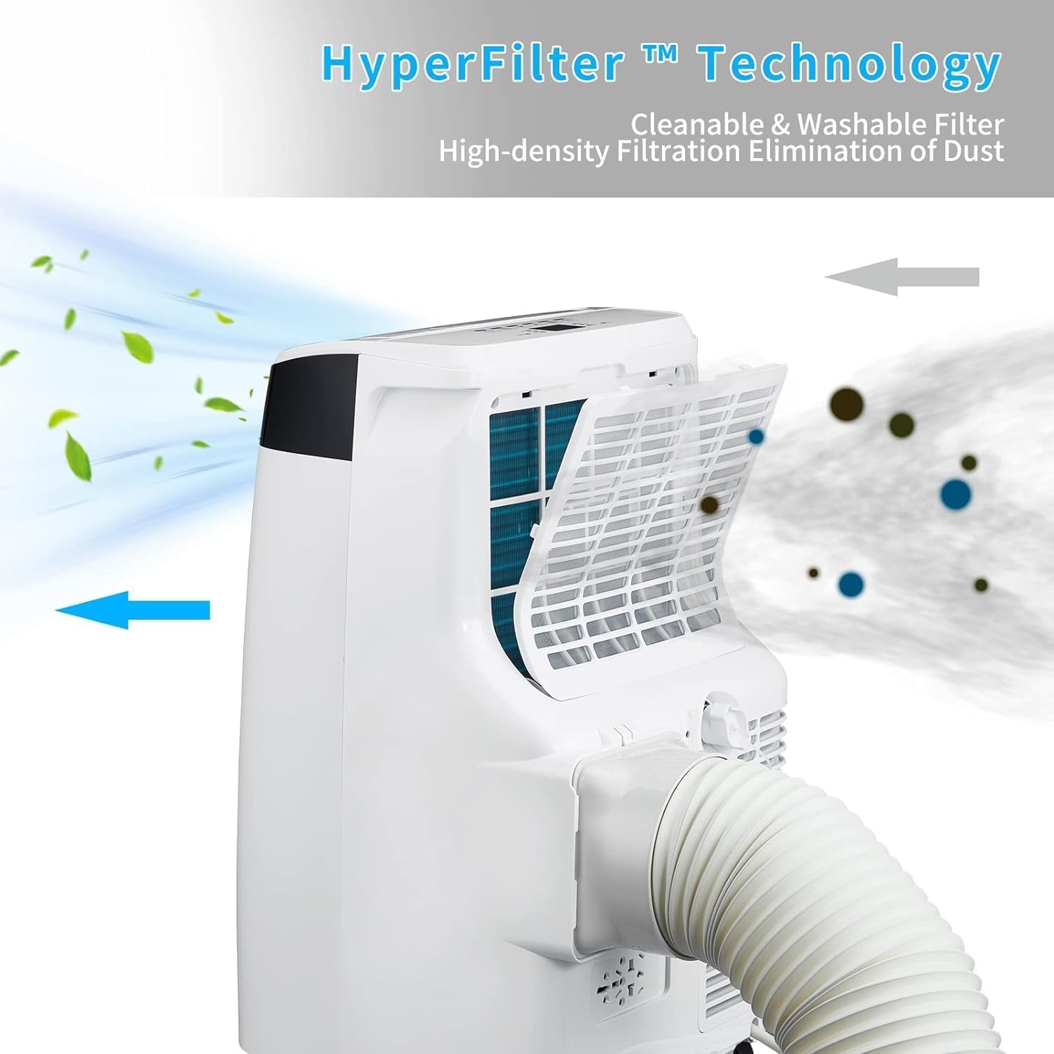 Portable Air Conditioners, Smart Portable Ac with Remote Control, Built-In Cool, Dehumidifier, 3 Speed, 50 DB Quiet, 14000 BTU for Rooms Up to 700 Sq. Ft., Ac Unit for Room Camping Car Office