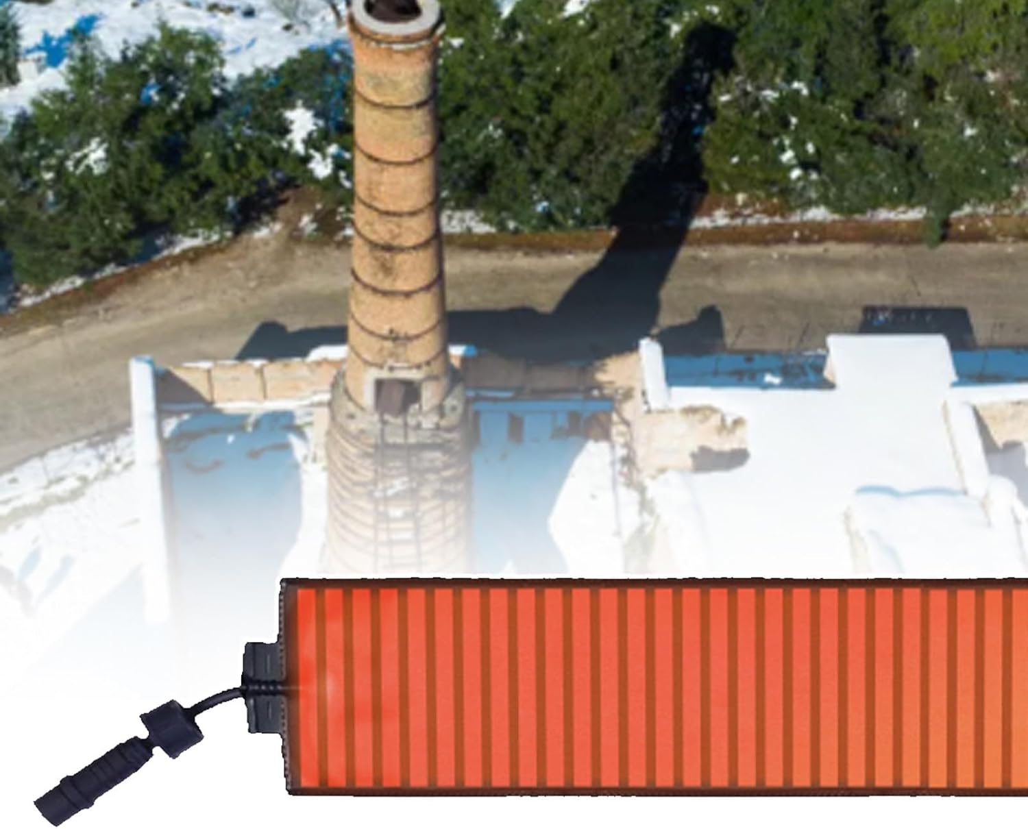 60W/100W/120W Heated Roof Mats, Graphene Roof Snow Melting Mat, Rapid And Even Heating For Roof De-Icing, Outdoor Snow Removal Pad,12cmX360cm-220V