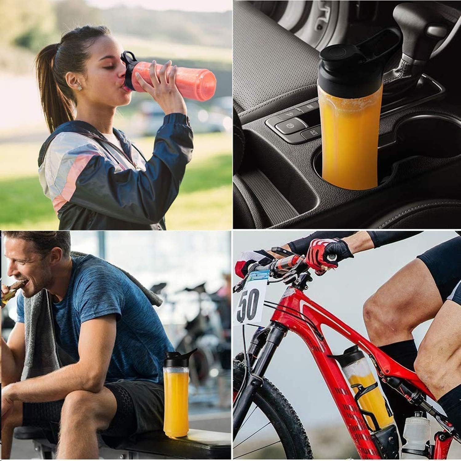 Personal Blender Smoothies Maker with 2 x 600ml Tritan Blending Bottles for Smoothie, Milkshake, Fruit Vegetables Drinks,350W