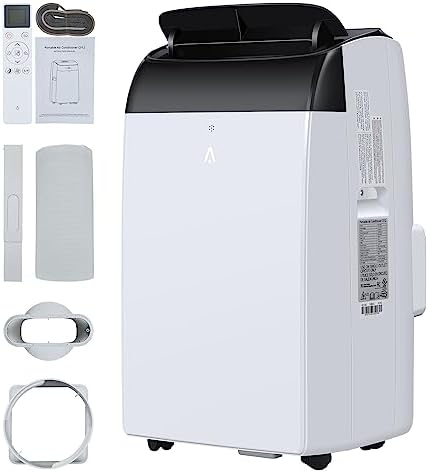 Portable Air Conditioners, Cools Rooms Air Conditioners Up to 450 Sq. Ft, 12000 BTU AC Unit, 3-in-1 with Built in Dehumidifier, Fan, Quiet Operation, Sleep Mode, Remote Control Included