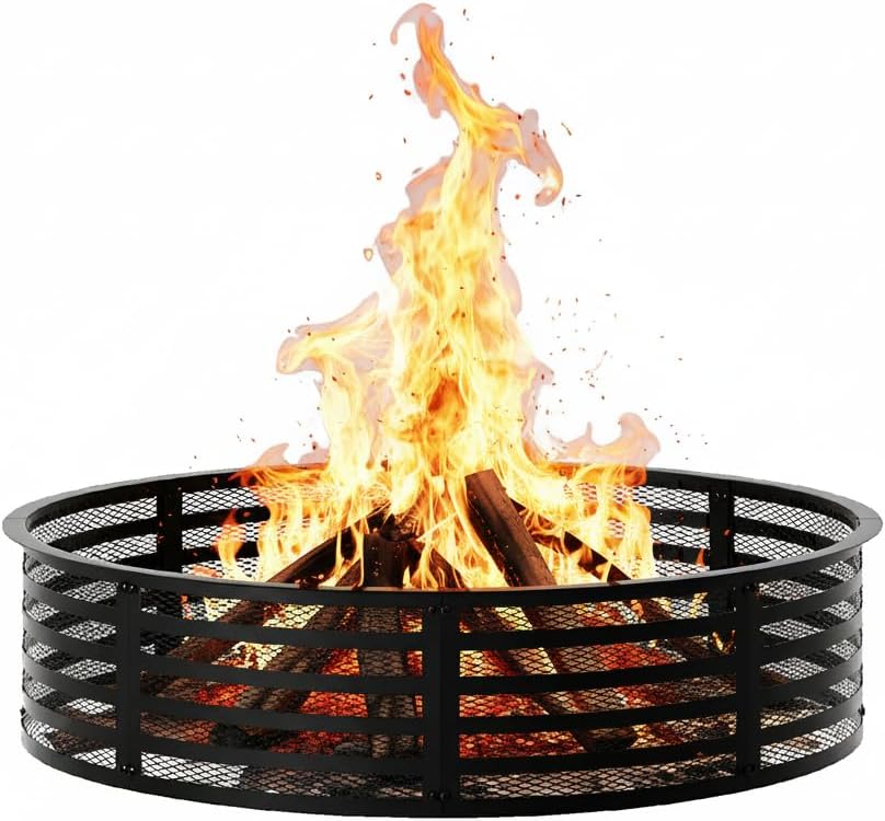 Smokeless Fire Pit Ring, 60 Inch Inner/62 Inch Outer, 11.9