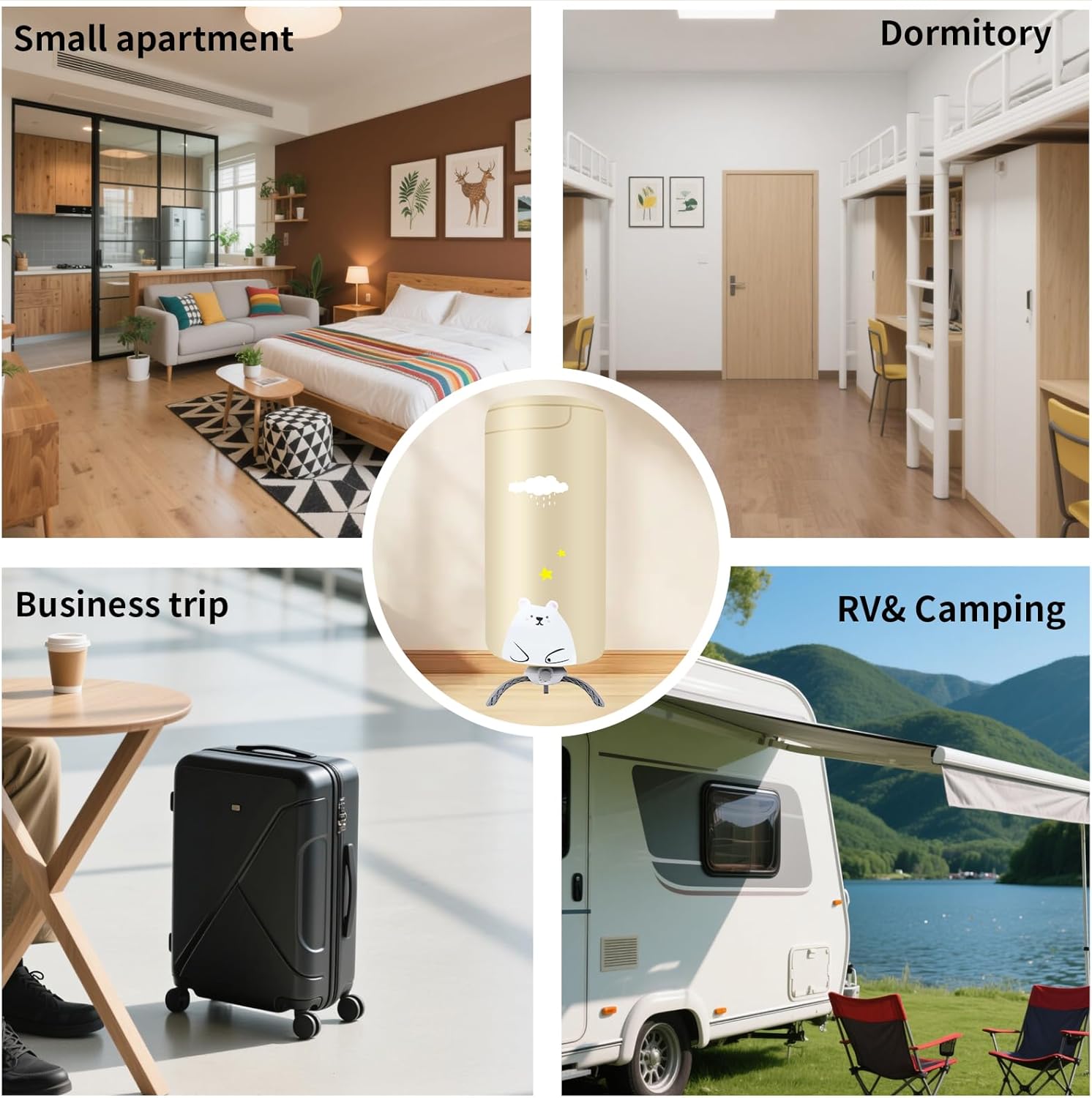 Portable Dryers for Laundry,900W Quickly Dry Portable Clothes Dryer for Clothes & Shoes, Large Capacity Portable Laundry Dryer for Apartments & Travel