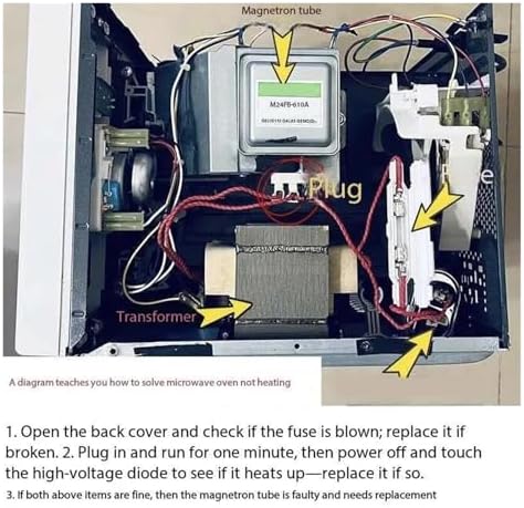Magnetron M24FB-610A, Compatible For Galanz Disassembled Microwave Head Accessories Horizontal Installation