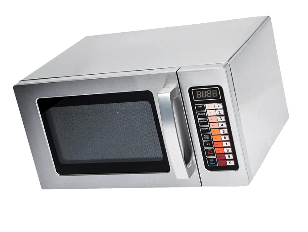 Microwave Special Offer Stainless Steel Microwave with Push Button Control Now on Sale Price for a limited time only (Stainless Steel, 0.9 cu. ft 1000W)