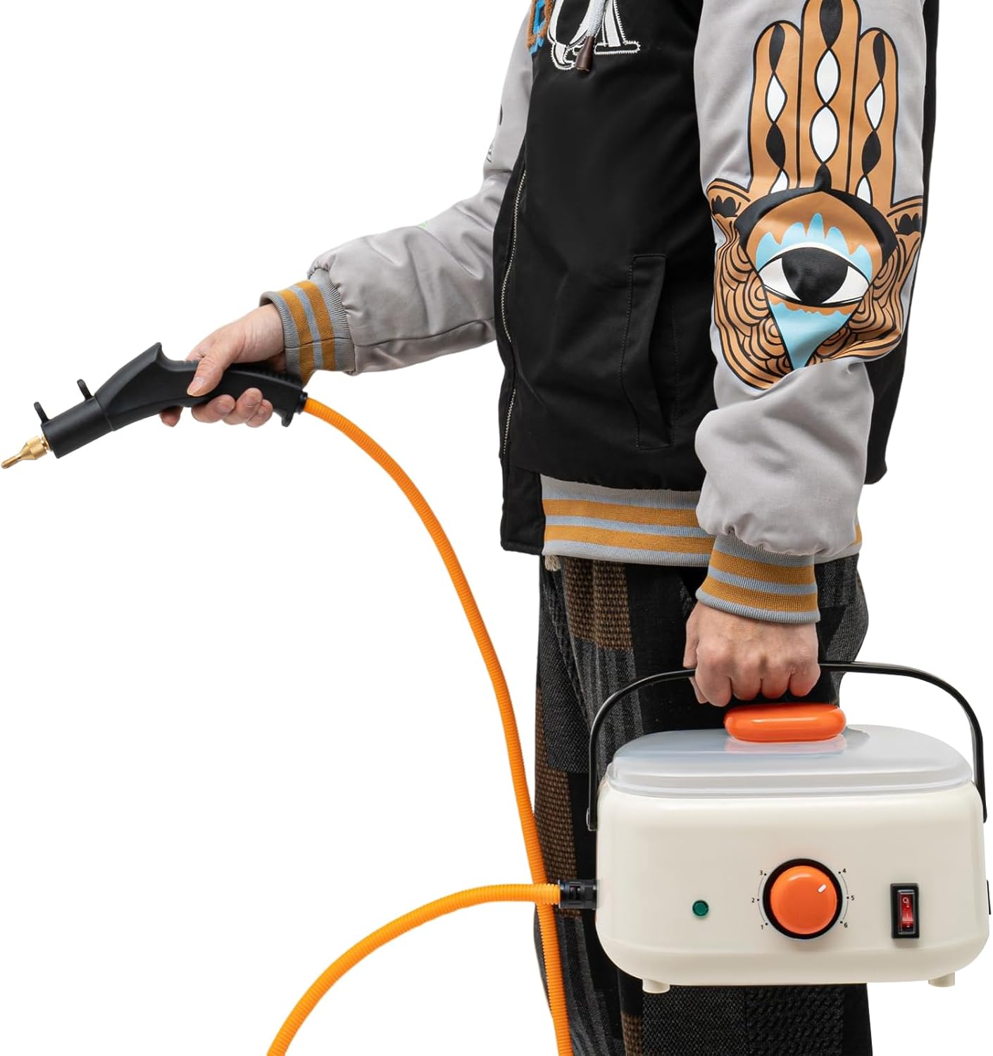 Steam Cleaner,2500W Multipurpose Steam Cleaner, High-Pressure Steam Cleaner,Portable Steam Cleaner for Home Use,Handheld Portable Steam Cleaners for Car Detailing, Kitchen,Bathroom, Grout and Tile