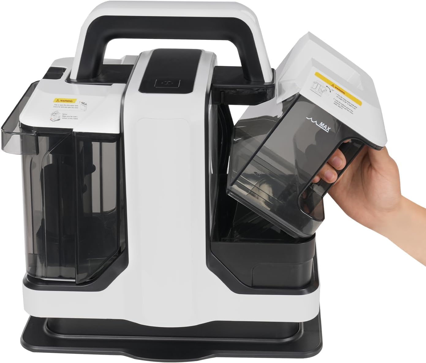 Portable Carpet Couch Deep Cleaner,Handheld Rug Cleaner,11Kpa Powerful Suction Deep Stain Cleaning Machine for Area Rugs, Carpet, Couch, Car, Pets