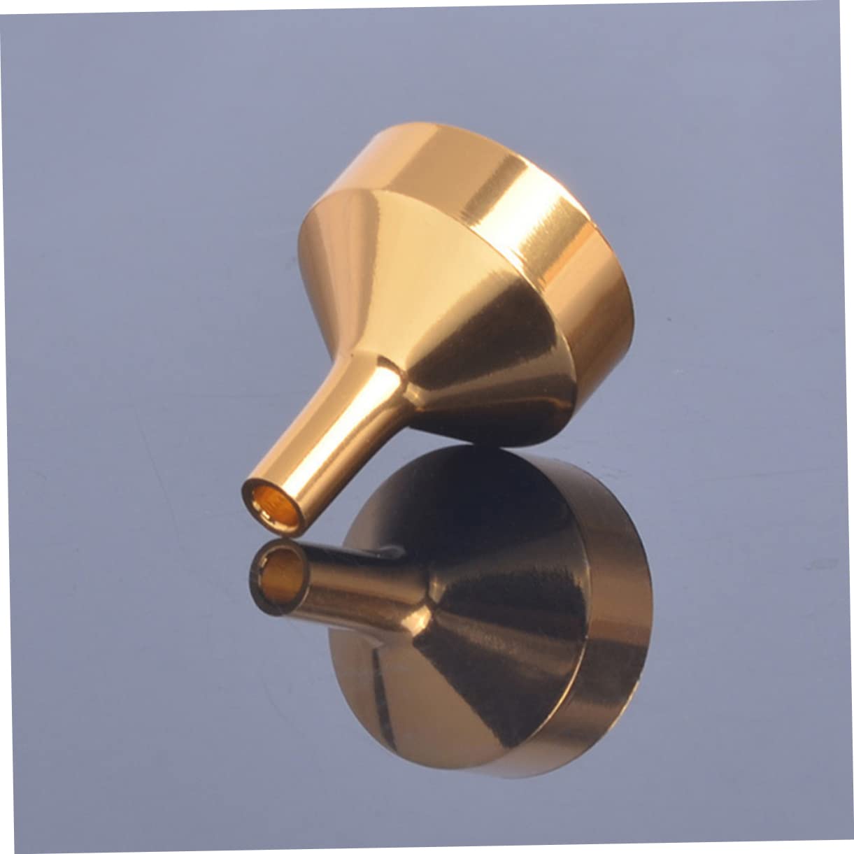OUNONA 5pcs Mini Metal Funnels for Transferring Essential Oils and Perfumes Pouring Tools for Household and Kitchen Use