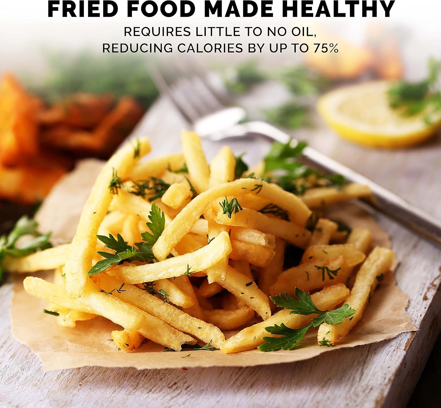 Kalorik MAXX® Touch 16 Quart Air Fryer Oven, 9-in-1 Air Fryer Toaster Oven Combo, 21 presets, 500°F, 5 Accessories, Recipe Book, 1600W, Black Stainless Steel, AFO 47804 BK