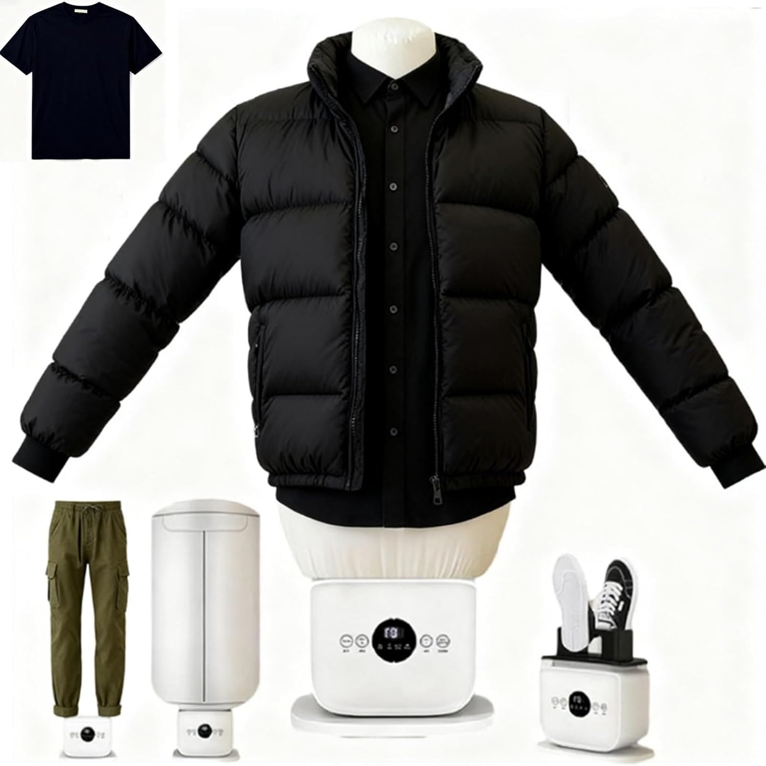 Professional Hot Air Dryer & Iron 2025 Automatic Inflatable Garment Steamer, for Wrinkle Removal & Drying, Temp Control