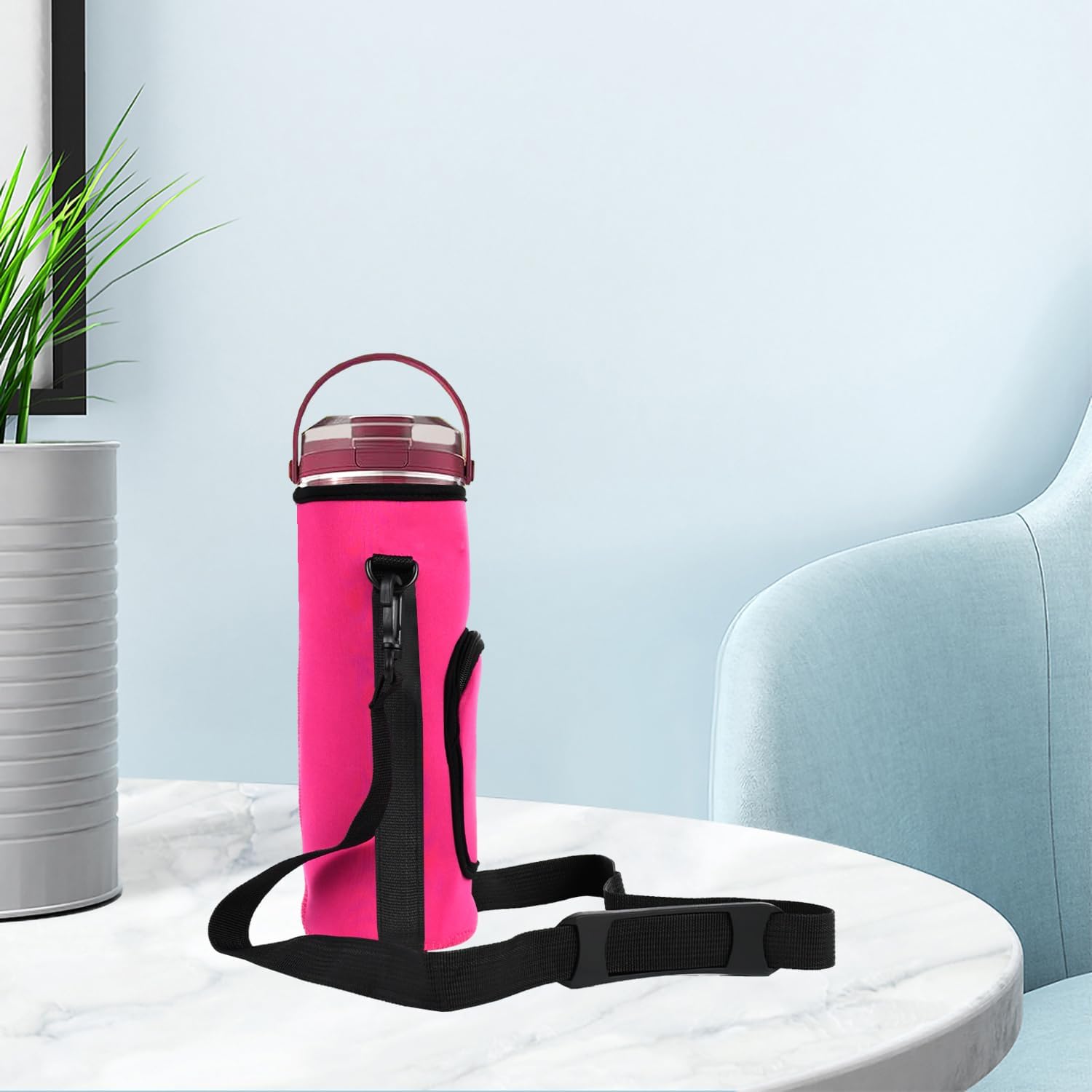 AF-WAN Portable Blender Carry Storage Bag sleeve with Shoulder Strap for Ninja BC151NV/BC51NV/BC151BK/BC151CR/BC151EM/BC151PR/BC151WH 18oz Blast Portable Blender (Red Rose)