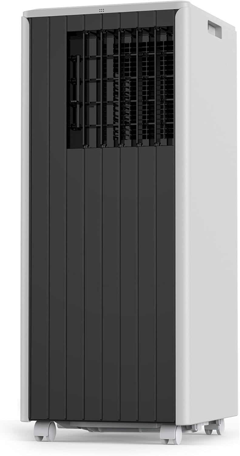 8000 BTU Portable Air Conditioner - 4-in-1 AC Cools 350 Sq.Ft Quickly | Remote, 24H Timer | Quiet for Bedroom, Apartment, Office, Dorm
