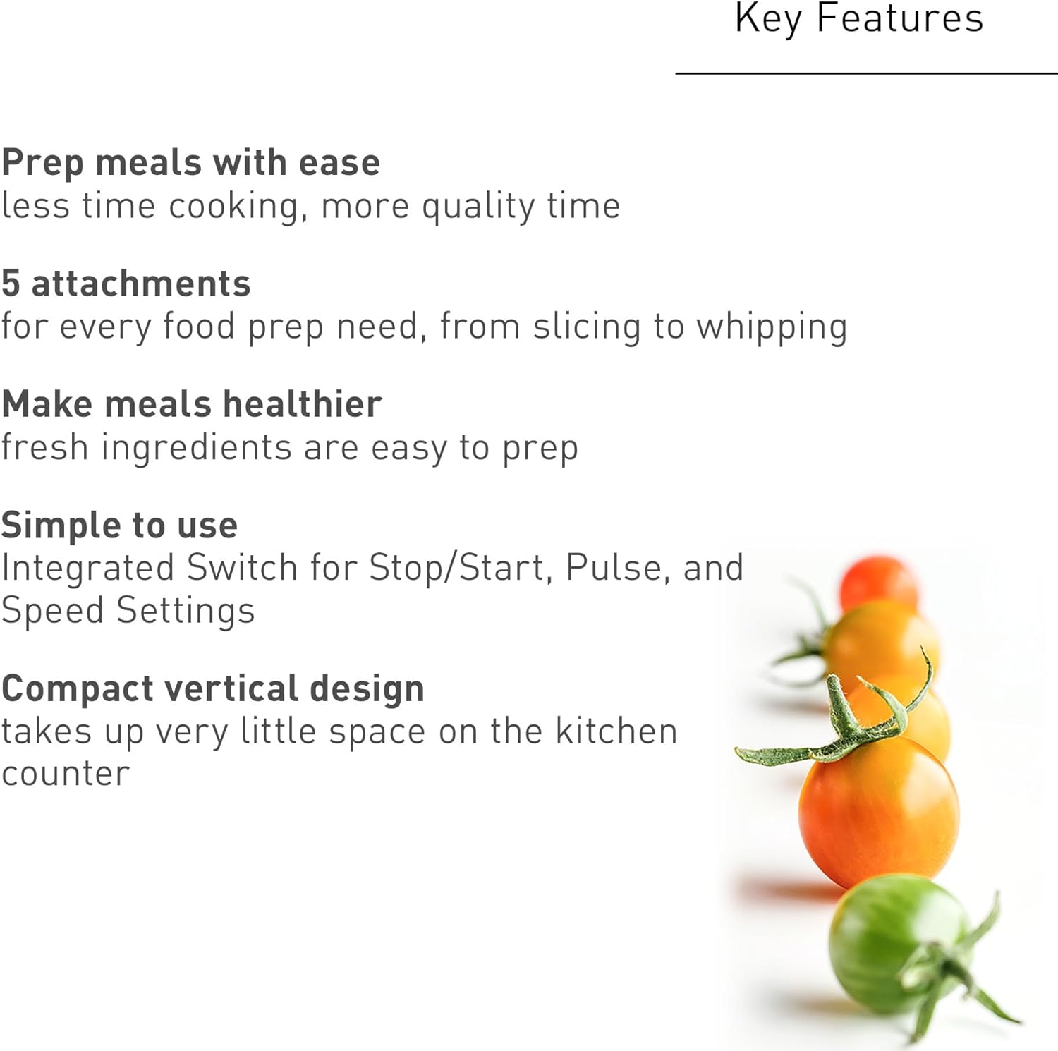 Panasonic Food Processor, Electric Vegetable Choppers for Speedy Food Prep, 5 Attachments to Shred, Whip, Mince, Chop, Grind, Shred, and Slice, 10-cup Bowl Capacity, Small Kitchen Appliances - MK-F511