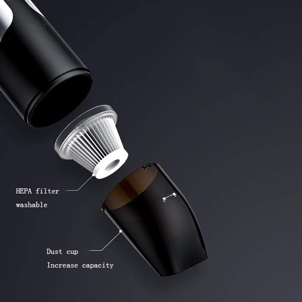Handheld Vacuum Cordless, 12v Portable Cordless USB Rechargeable, for Wet and Dry Furniture, Carpets, Floors, Vehicles, Slim Mini Vacuum Cleaner for Car Home Pet