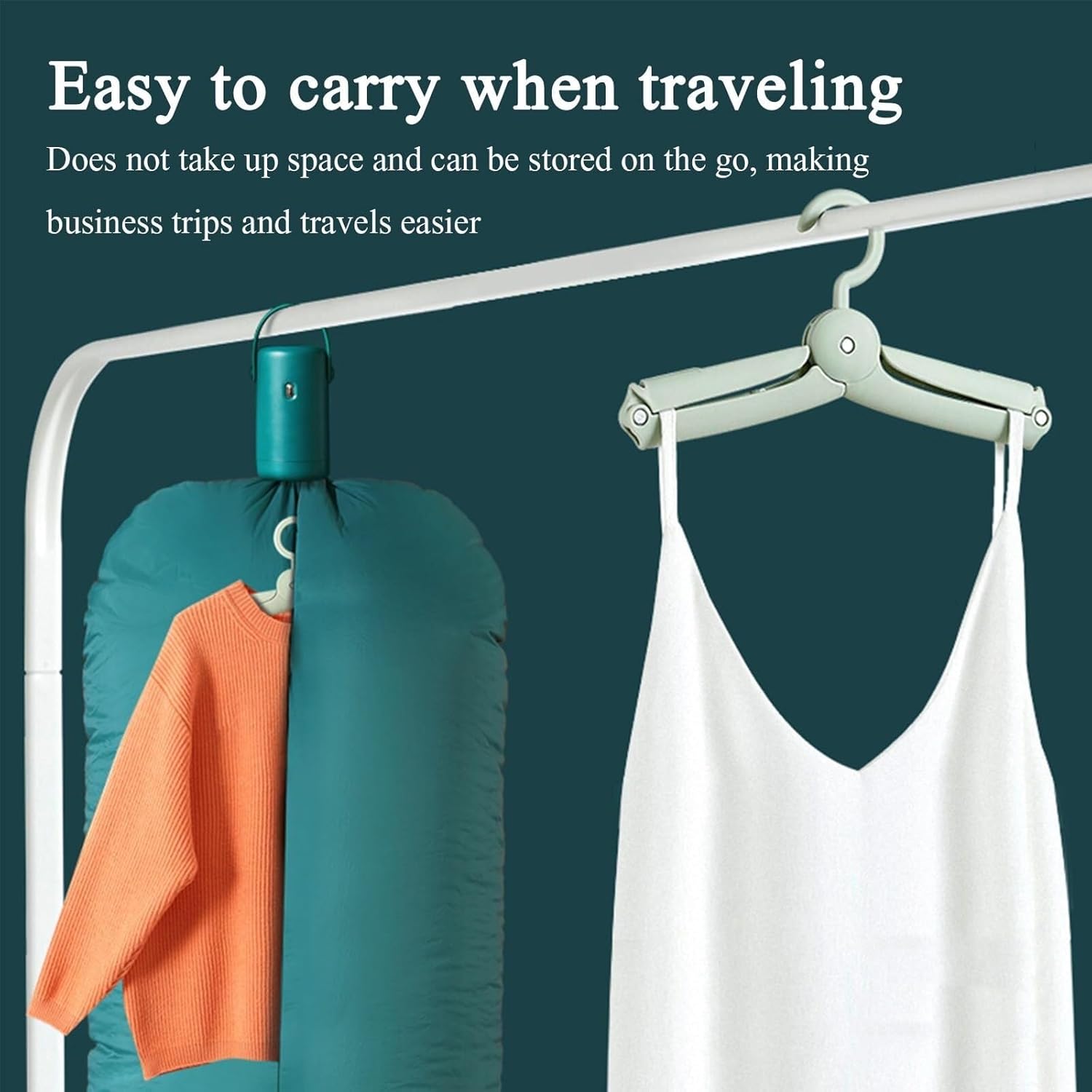 Dryer, Household Clothes Dryer, Portable Small Underwear Foldable Dryer for Business Trips, Portable Dryer(Color:Green)